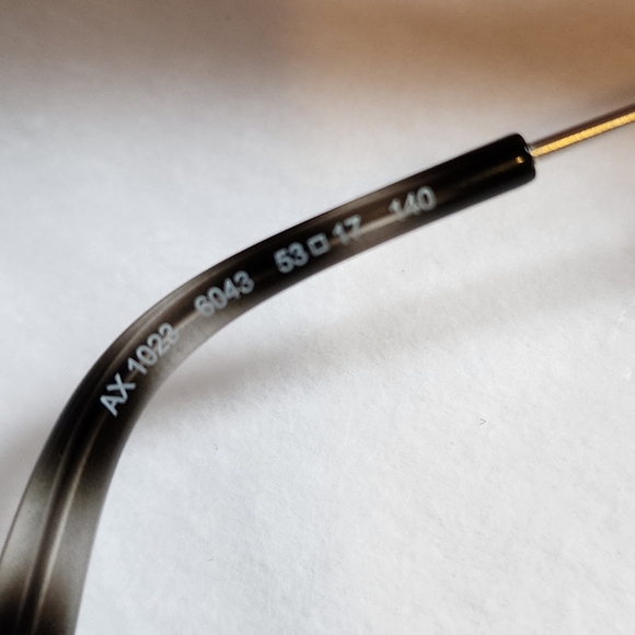 Armani Exchange AX1023 Rectangular Semi-Rim Designer Frames | Prescription-Ready - Picture 7 of 14